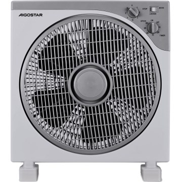 Aigostar - Gulvventilator 35W/230V diameter 30 cm hvid/grå