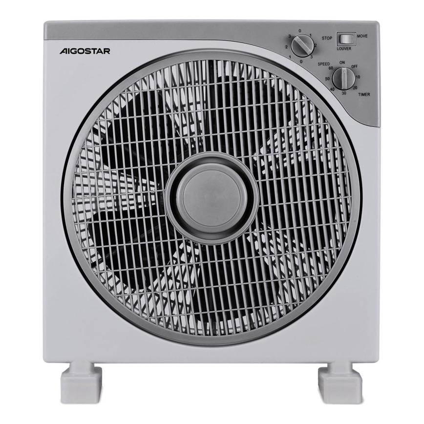 Aigostar - Gulvventilator 35W/230V Ø 30 cm hvid/grå