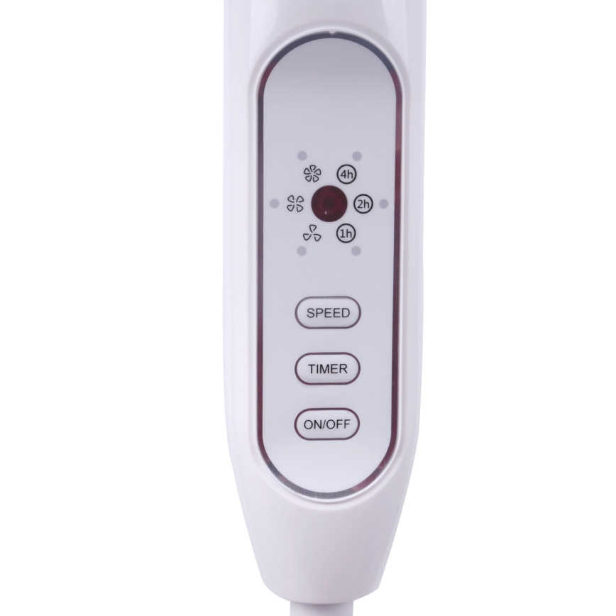 Aigostar - Gulvventilator 40W/230V 120 cm hvid