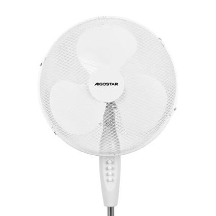 Aigostar - Gulvventilator 40W/230V hvid