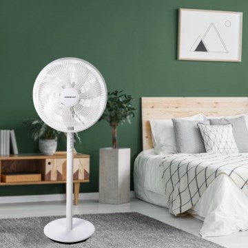 Aigostar - Gulvventilator 45 W/230 V, Ø 35 cm, hvid