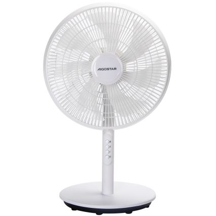 Aigostar - Gulvventilator 45 W/230 V, Ø 35 cm, hvid