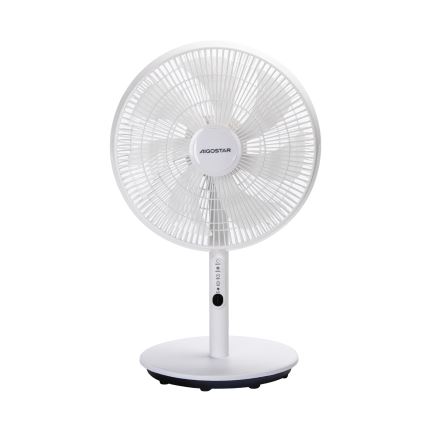 Aigostar - Gulvventilator 2-i-1 45W/230V hvid + fjernbetjening