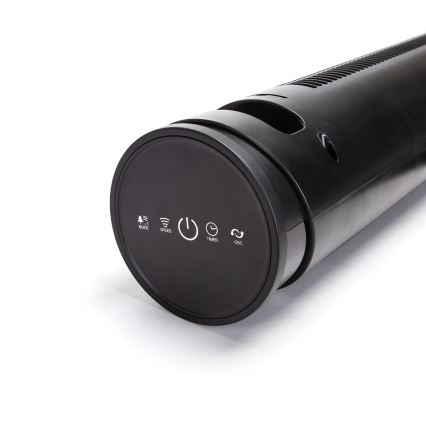 Aigostar - Gulvventilator 45W/230V sort + + fjernbetjening