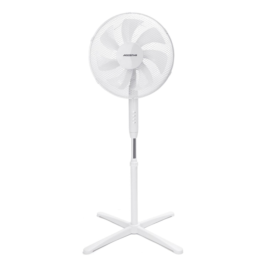 Aigostar - Gulvventilator 50W/230V 120 cm hvid
