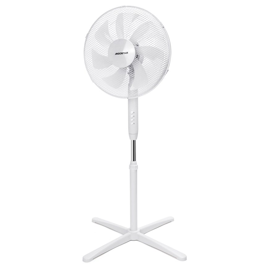 Aigostar - Gulvventilator 50W/230V 120 cm hvid