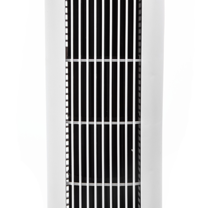 Aigostar - Gulvventilator 50W/230V hvid + fjernbetjening