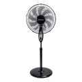 Aigostar - Gulvventilator 55W/230V 130 cm sort + fjernbetjening