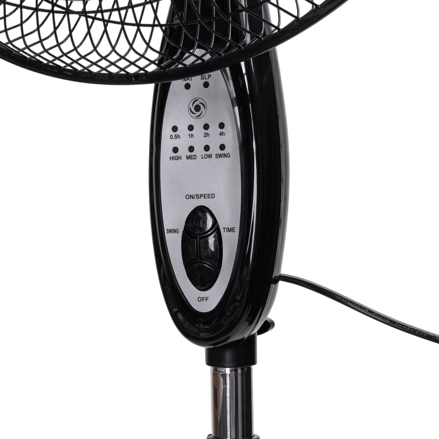 Aigostar - Gulvventilator 55W/230V 130 cm sort + fjernbetjening