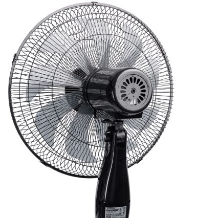 Aigostar - Gulvventilator 55W/230V 130 cm sort + fjernbetjening