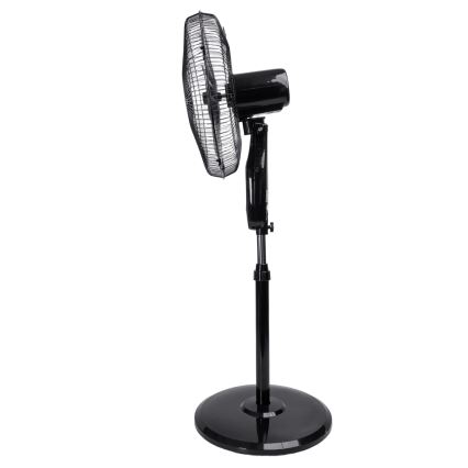 Aigostar - Gulvventilator 55W/230V 130 cm sort + fjernbetjening