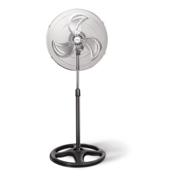 Aigostar - Gulvventilator 55W/230V skinnende krom/sort