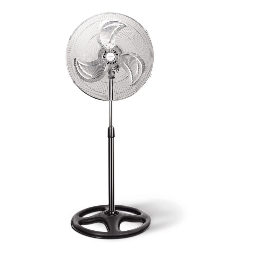 Aigostar - Gulvventilator 55W/230V skinnende krom/sort
