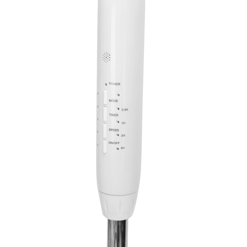 Aigostar - Gulvventilator 60W/230V hvid + fjernbetjening