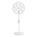 Aigostar - Gulvventilator 60W/230V hvid