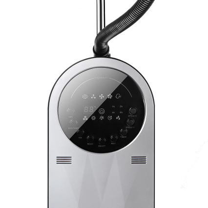 Aigostar - Gulvventilator med tågeffekt MIST 95W/230V + fjernbetjening