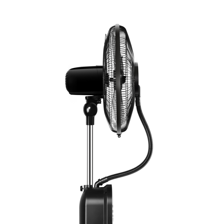 Aigostar - Gulvventilator med støveffekt 95W/230V sort/grå + fjernbetjening