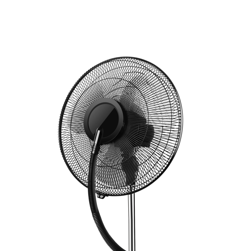 Aigostar - Gulvventilator med støveffekt 95W/230V sort/grå + fjernbetjening