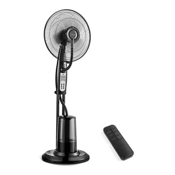 Aigostar - Gulvventilator med vandspray 75W/230V + fjernbetjening