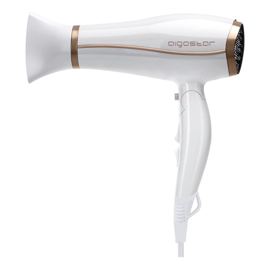 Aigostar - Hårtørrer med ionisator 2200W/230V hvid