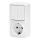 Aigostar - Home switch 2P med en kontakt 1x10A/250V