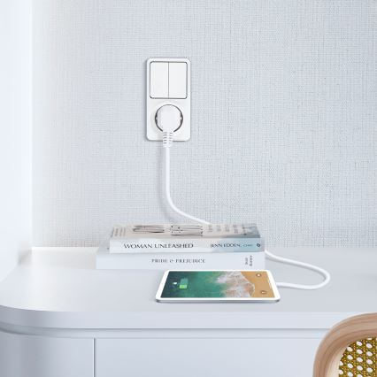 Aigostar - Home switch 2P med en kontakt 1x10A/250V