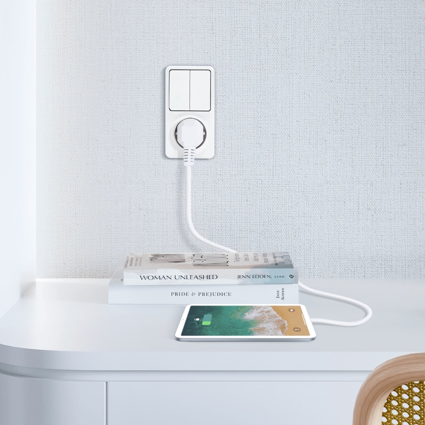 Aigostar - Home switch 2P med en kontakt 1x10A/250V