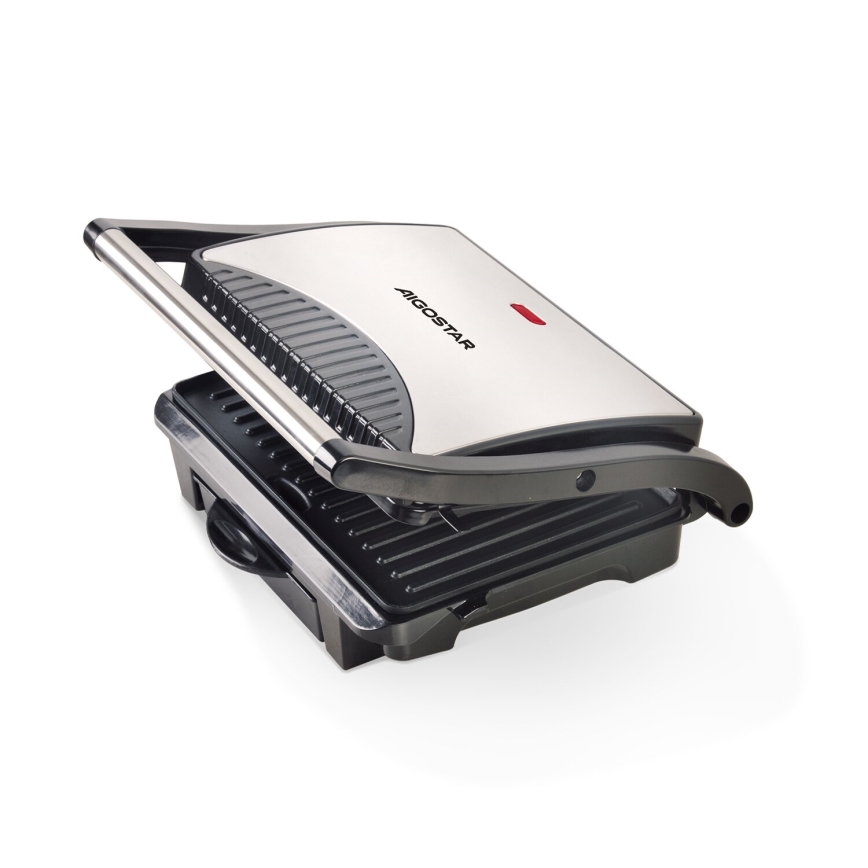 Aigostar - Kontaktgrill 1000W/230V sort/mat krom