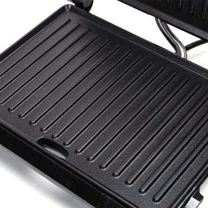 Aigostar - Kontaktgrill 1000W/230V sort/mat krom