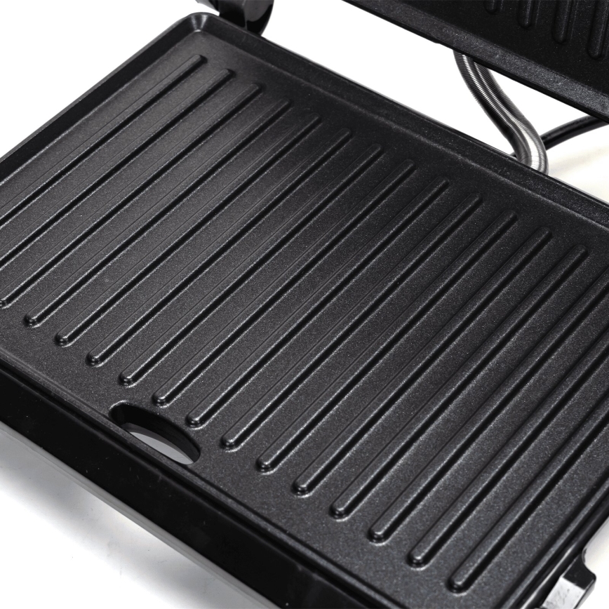 Aigostar - Kontaktgrill 1000W/230V sort/mat krom