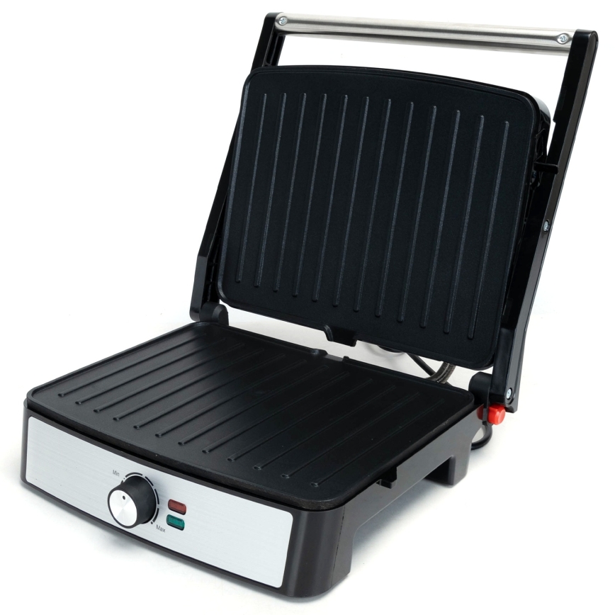 Aigostar - Kontaktgrill 2200W/230V sort/rustfrit stål