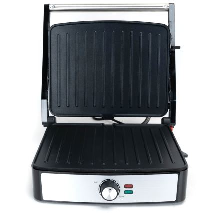 Aigostar - Kontaktgrill 2200W/230V sort/rustfrit stål
