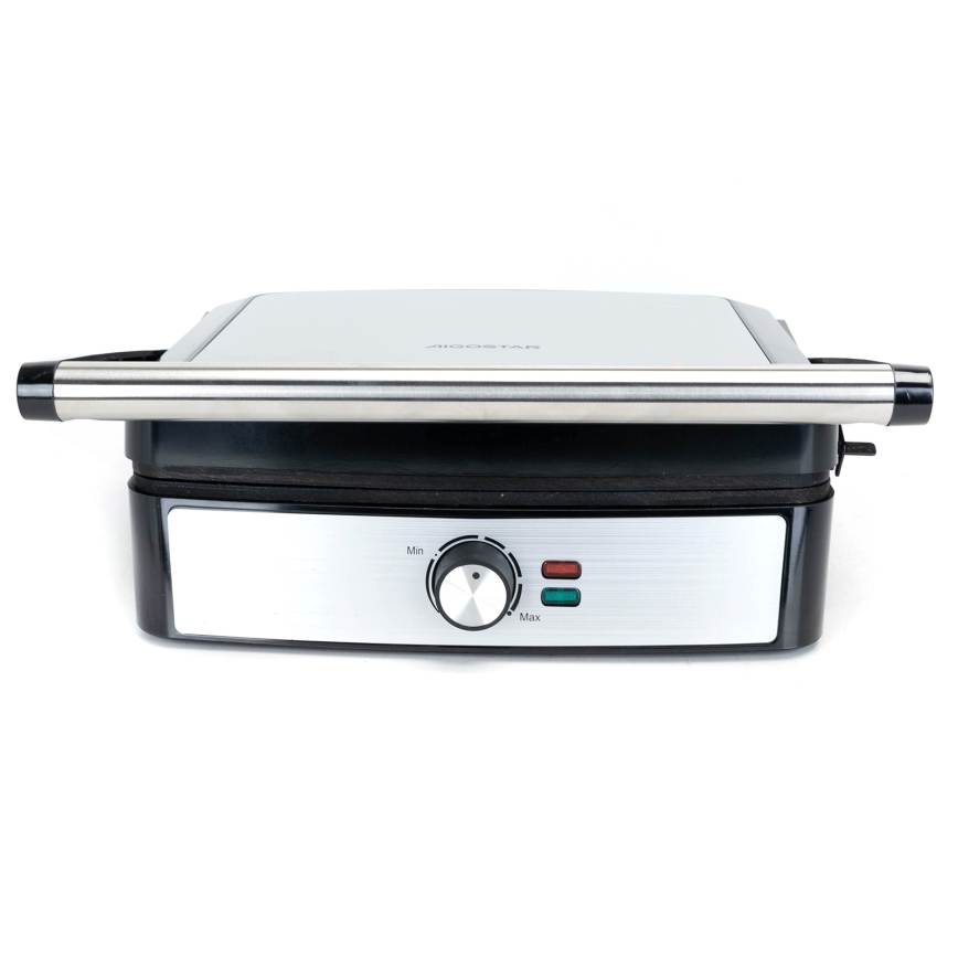 Aigostar - Kontaktgrill 2200W/230V sort/rustfrit stål
