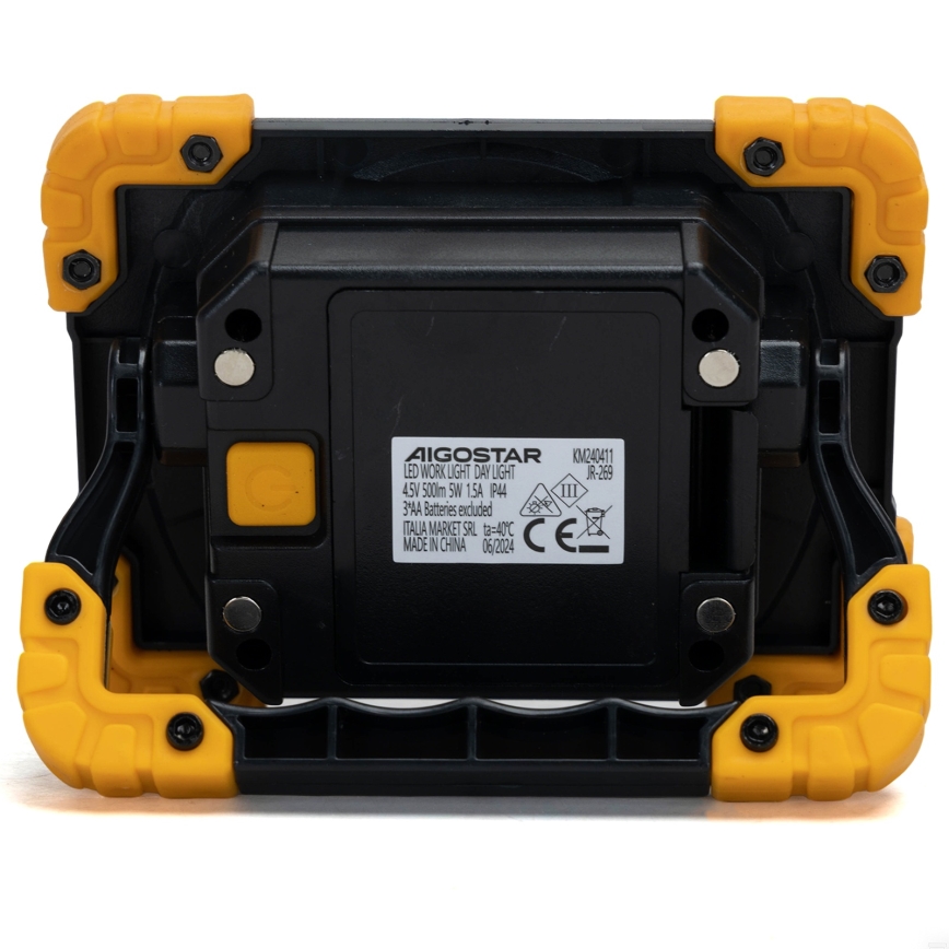 Aigostar - LED arbejdslampe LED/5W/3xAA 6500K IP44