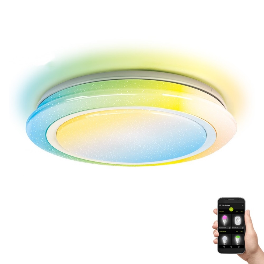 Aigostar - LED badeværelseslampe m. RGBW-farver dæmpbar LED/27W/230V 40 cm Wi-Fi IP44