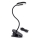 Aigostar - LED bordlampe dæmpbar og genopladelig med klemme LED/3W/5V 1800mAh sort