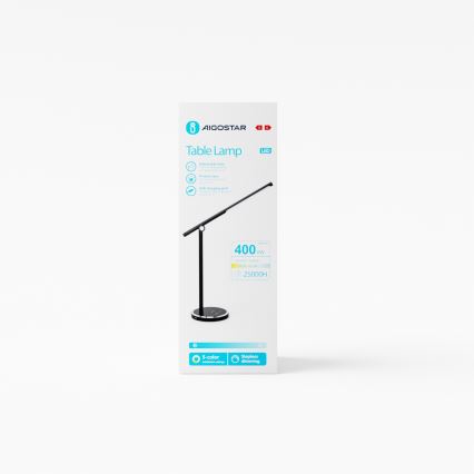 Aigostar - LED bordlampe m. touch-funktion dæmpbar LED/8W/230V 3000-6000K sort