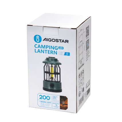Aigostar - LED campinglanterne genopladelig og dæmpbar LED/2,87W/3,7V