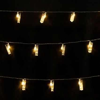 Aigostar - LED-dekorationskæde, 40 LED / 5 W / USB, 9 m, varm hvid