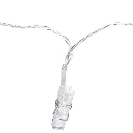 Aigostar - LED-dekorationskæde, 40 LED / 5 W / USB, 9 m, varm hvid
