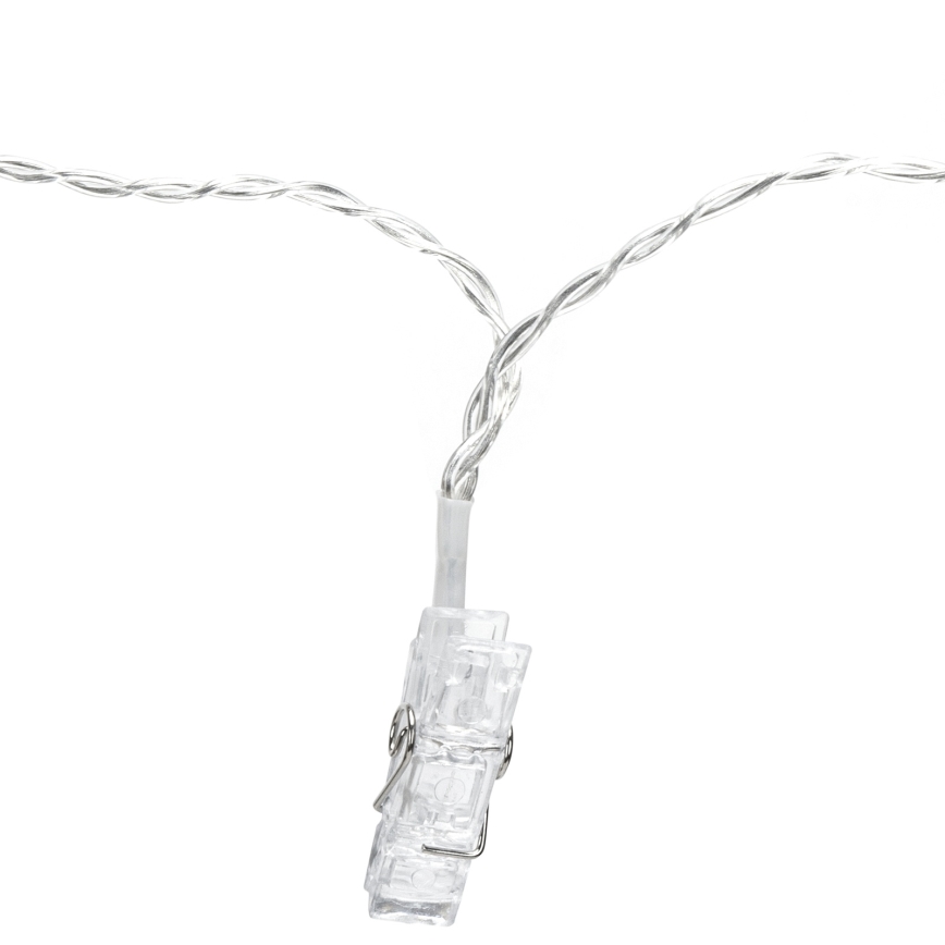 Aigostar - LED-dekorationskæde, 40 LED / 5 W / USB, 9 m, varm hvid