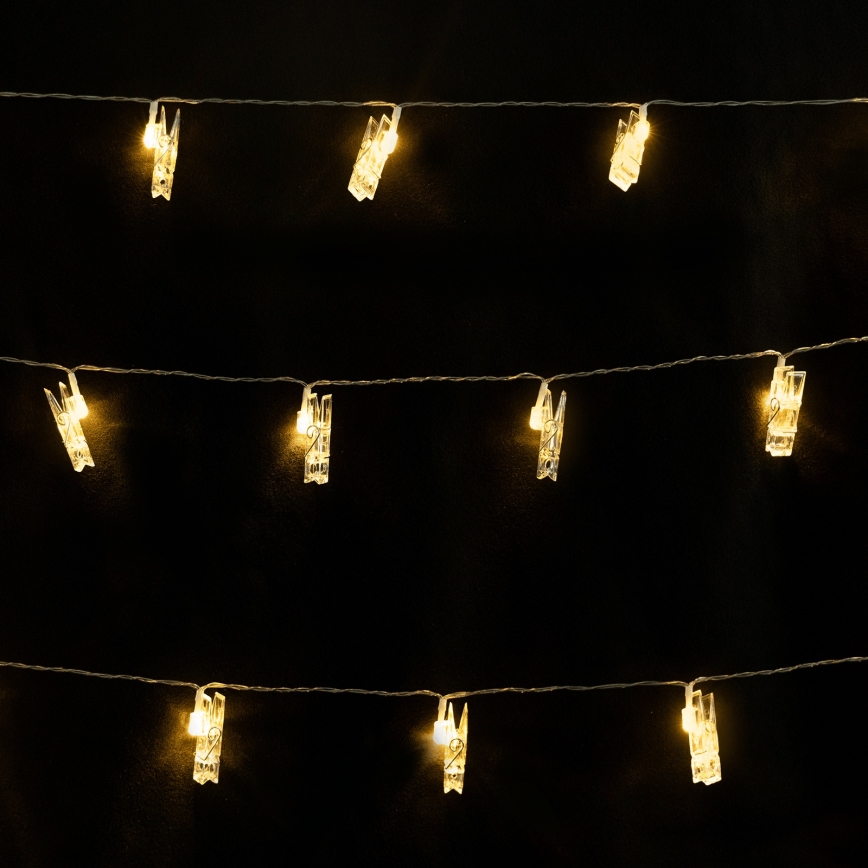 Aigostar - LED dekorationslyskæde 80 LED / 5 W / USB, 13 m, varm hvid