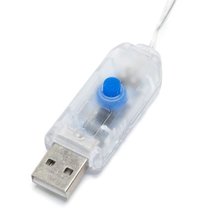 Aigostar - LED dekorationslyskæde 80 LED / 5 W / USB, 13 m, varm hvid