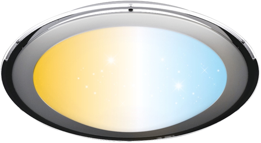 Aigostar - LED Dimmbar Hængelampe LED/60W/230V 2700-6500K Ø 52,7 cm krom + fjernbetjening