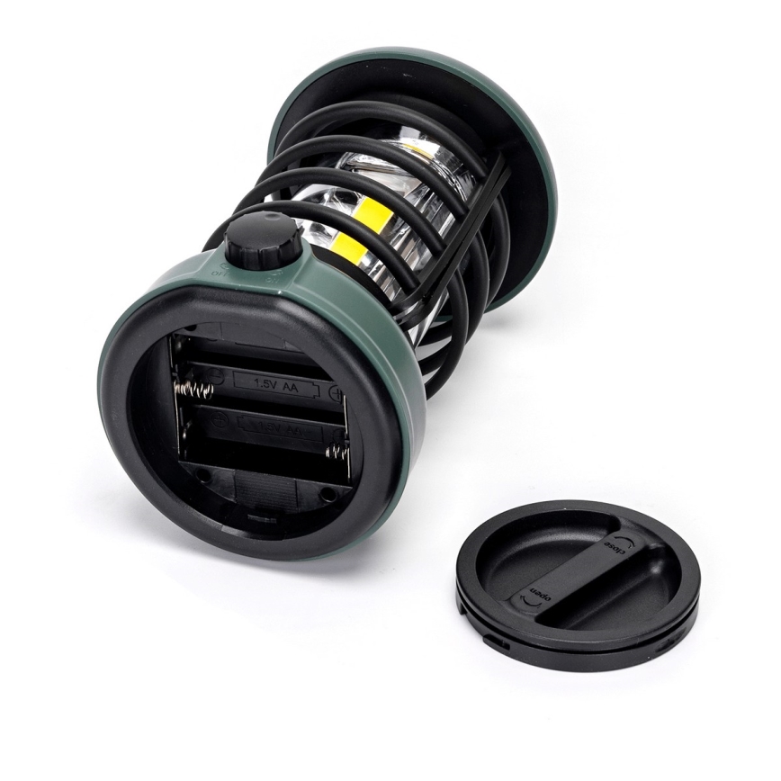 Aigostar - LED dæmpbar campinglampe LED/3xAA grøn 18 cm