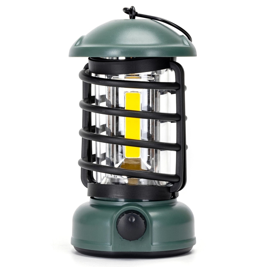 Aigostar - LED dæmpbar campinglampe LED/3xAA grøn 18 cm