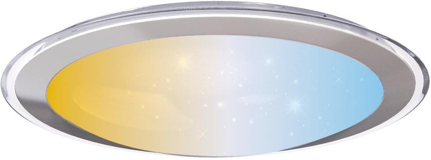 Aigostar - LED Dæmpbar loftlampe LED/30W/230V 2700-6500K pr. 42,9 cm krom + fjernbetjening