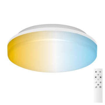 Aigostar - LED-dæmpbar loftlampe til badeværelse LED/24W/230V 3000K–6500K IP54 Ø 33 cm + fjernbetjening