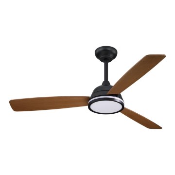 Aigostar - LED Dæmpbar Loftventilator LED/20W/230V 2700-6500K 132 cm brun + fjernbetjening