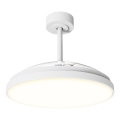 Aigostar - LED-dæmpbar loftventilator LED/50W/230V 2700-6500K Ø 106 cm hvid + fjernbetjening